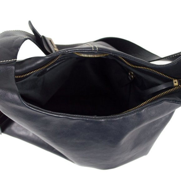 ROBERT  PIETRI Spain Side Zipper Leather Shoulder Hobo Bag - Picture 9 of 12